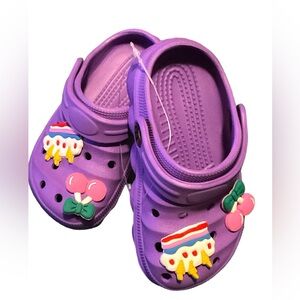 Happy Birthday & Flower Toddler Clogs NWOT (choose your pair each $13) sizes ⬇️